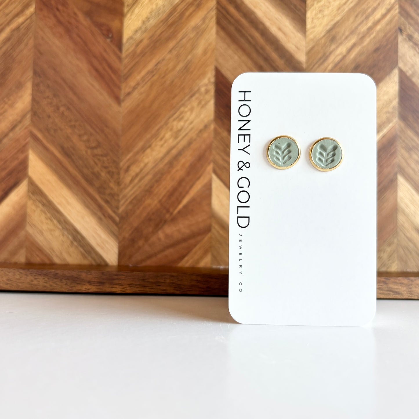 ALIGNED: Gold-Tone Fletch Stud Earring