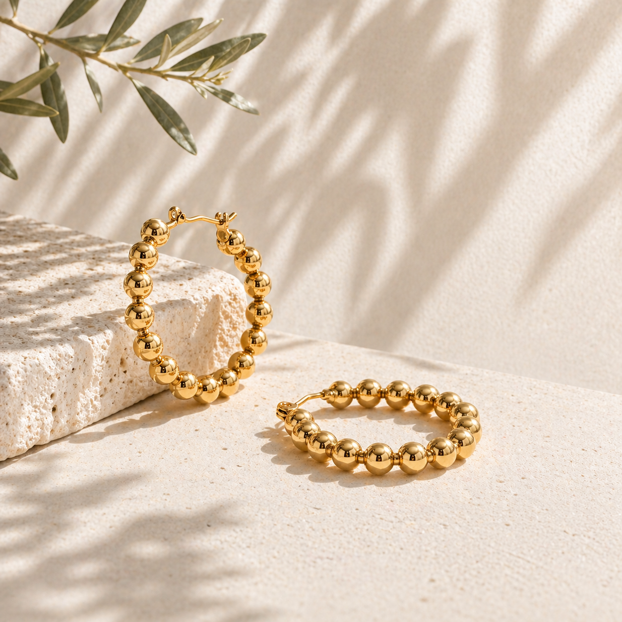 AURA - 18k Gold Dipped Bubble Huggies