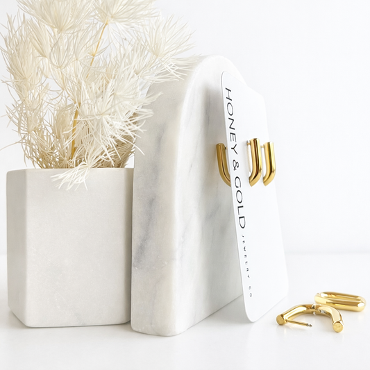 KASSY – 18K Gold Dipped U-Shape Hoops