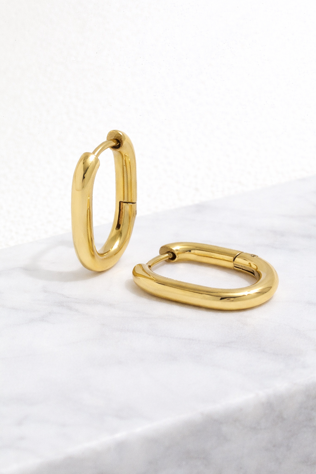 LUCA - Gold Dipped Oval Hoops