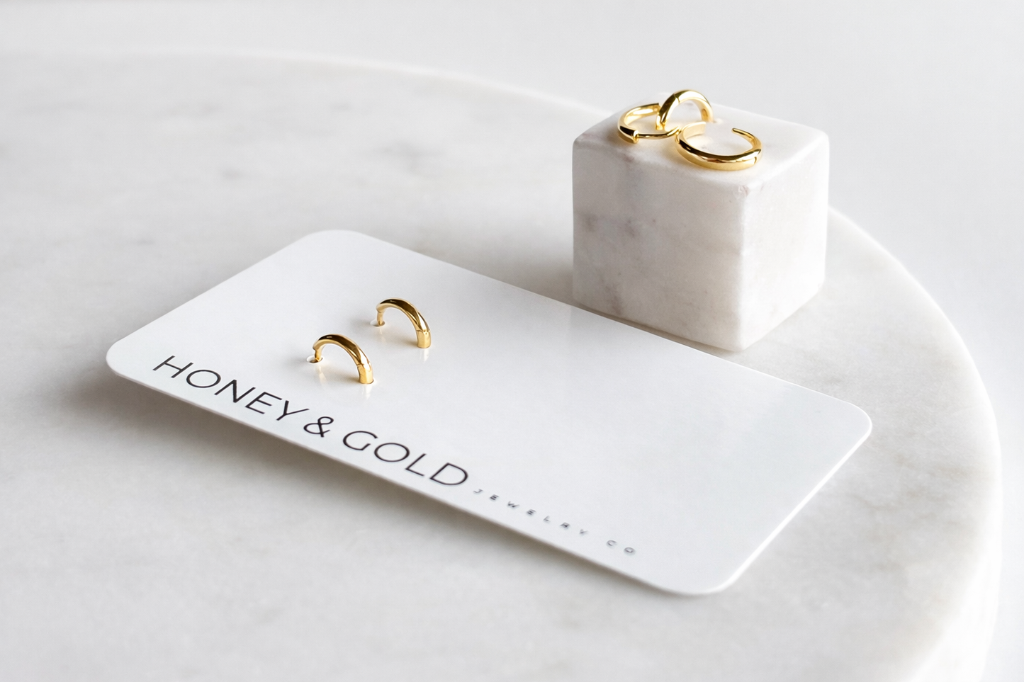CHLOE 925 Gold Dipped Sterling Silver Mini Hoop
