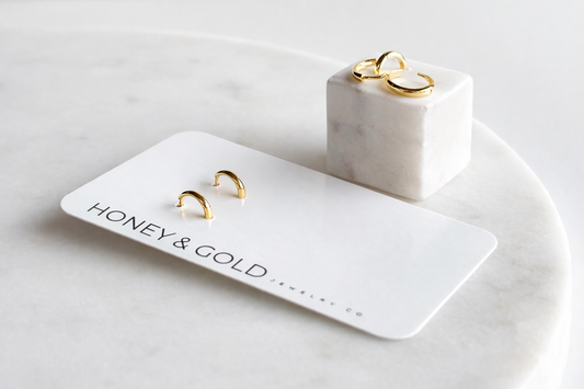 CHLOE 925 Gold Dipped Sterling Silver Mini Hoop