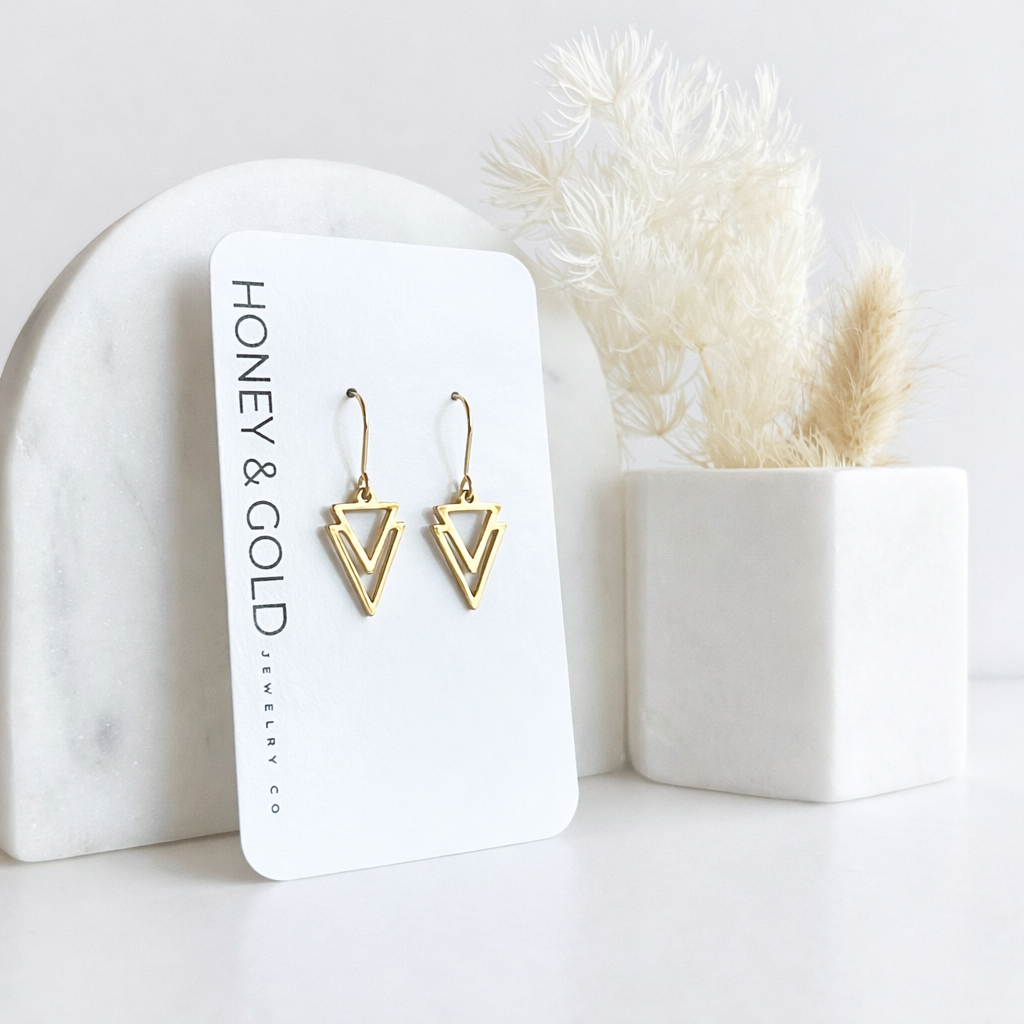 CATALYST: Gold-Tone Geometric Earring
