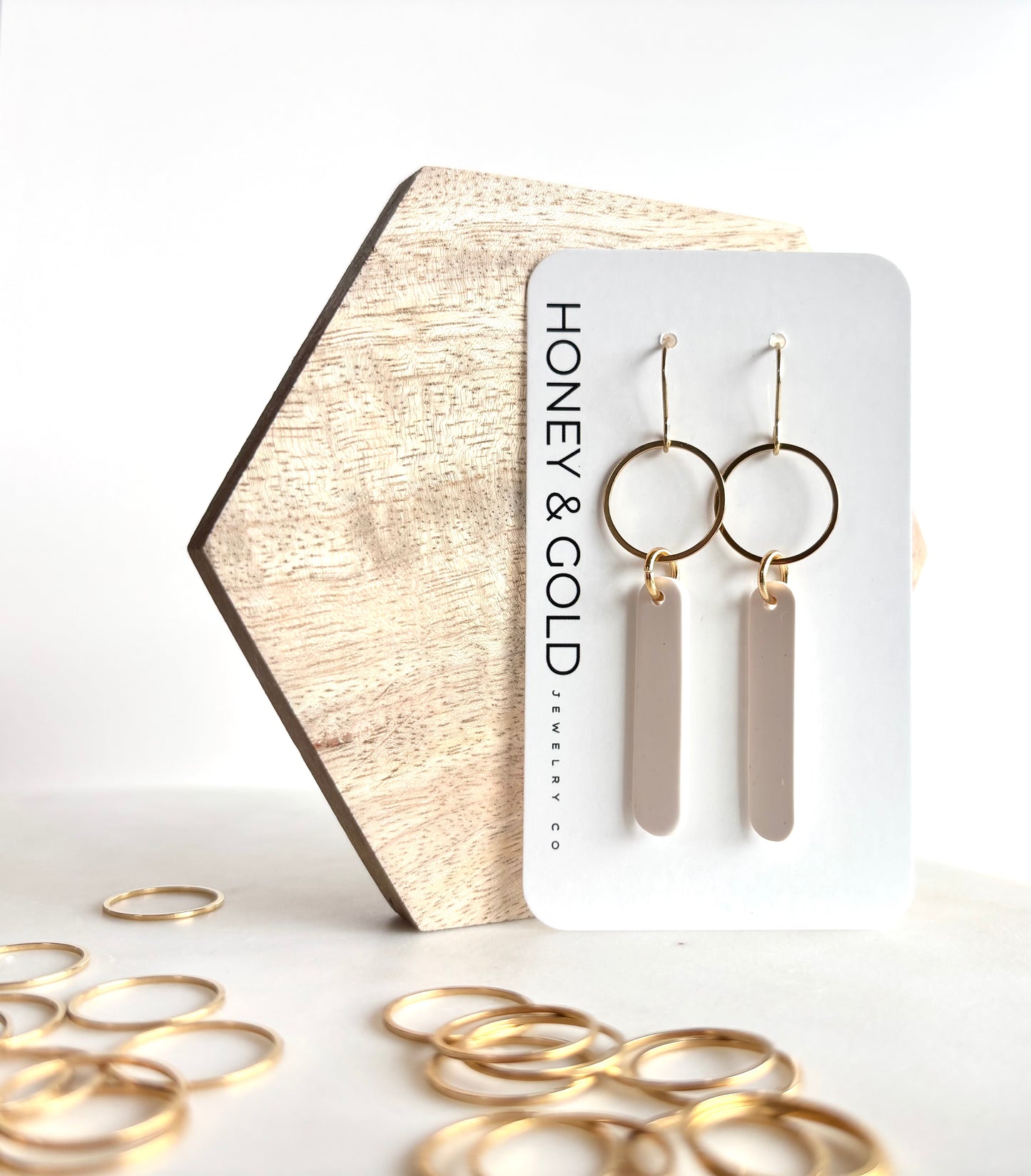 NOX Earrings – Gold Tone