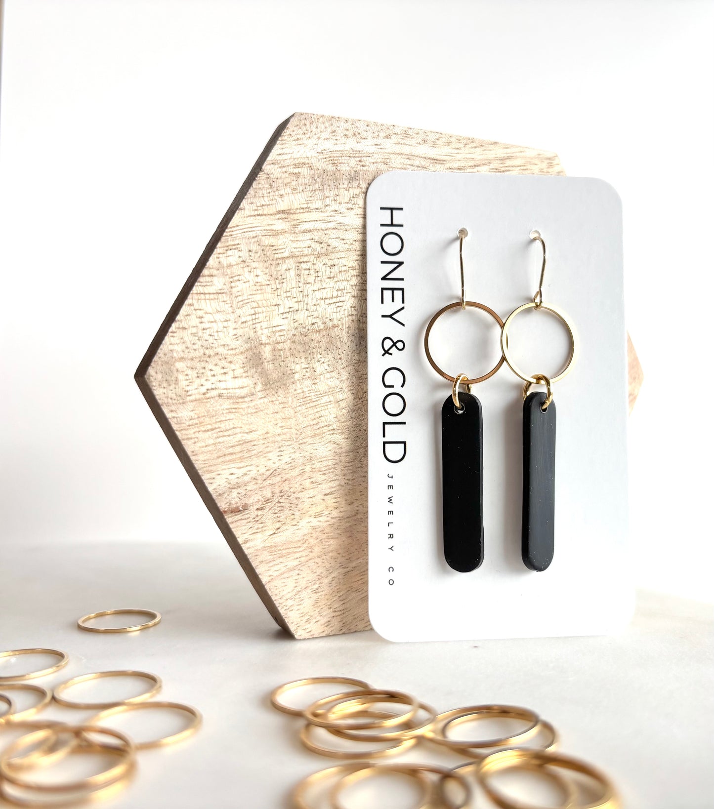 NOX Earrings – Gold Tone