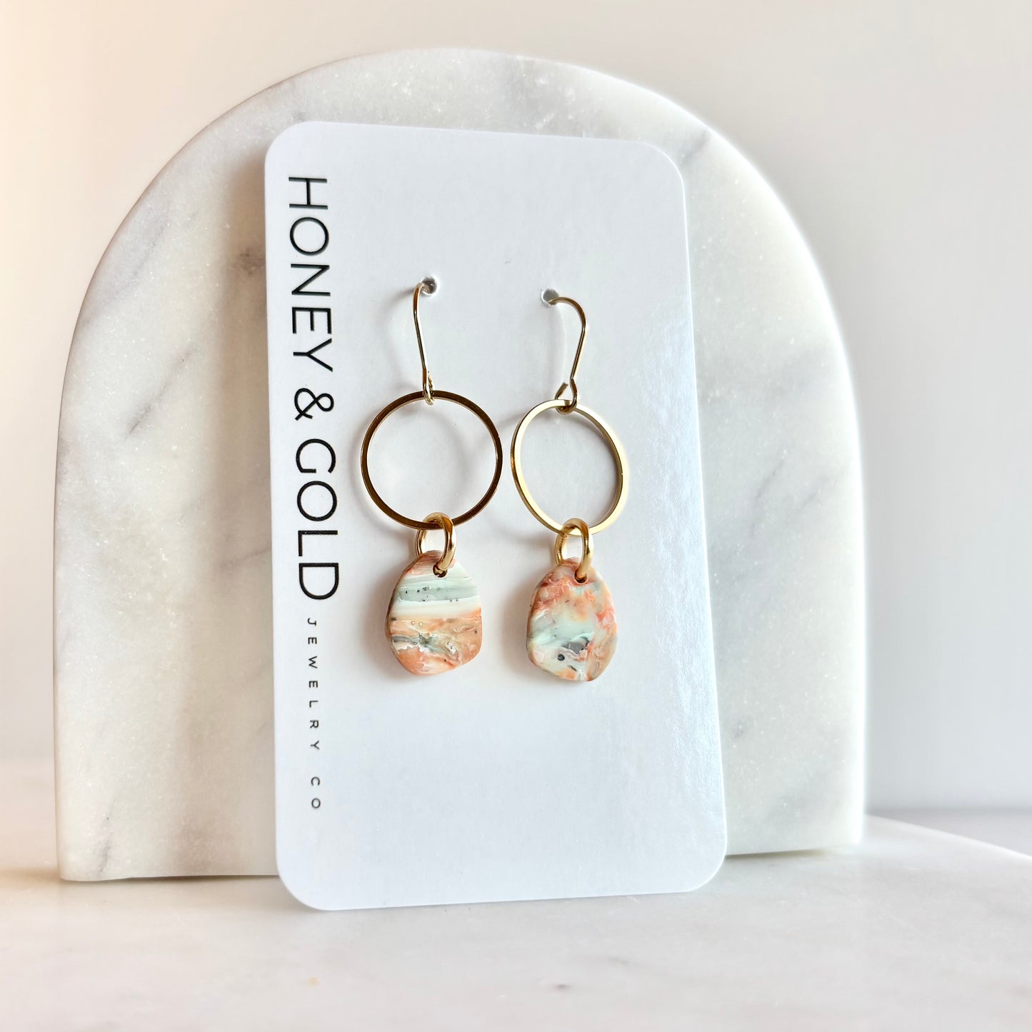 PEBBLE BEACH - Stone inspired earrings