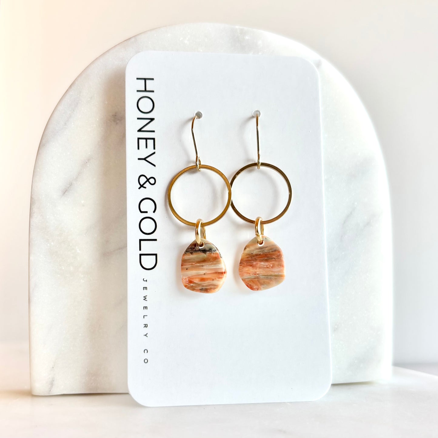 PEBBLE BEACH - Stone inspired earrings