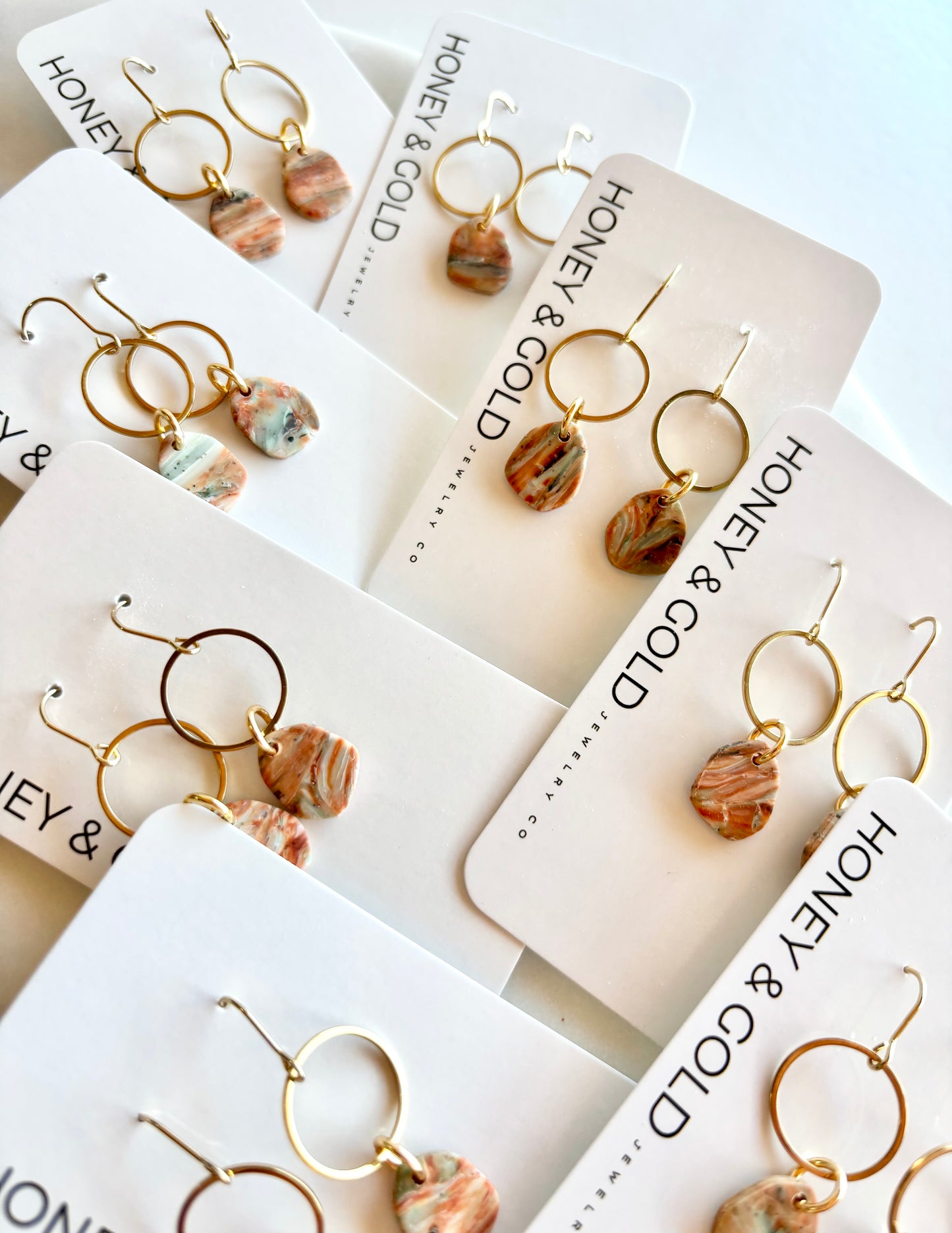 PEBBLE BEACH - Stone inspired earrings