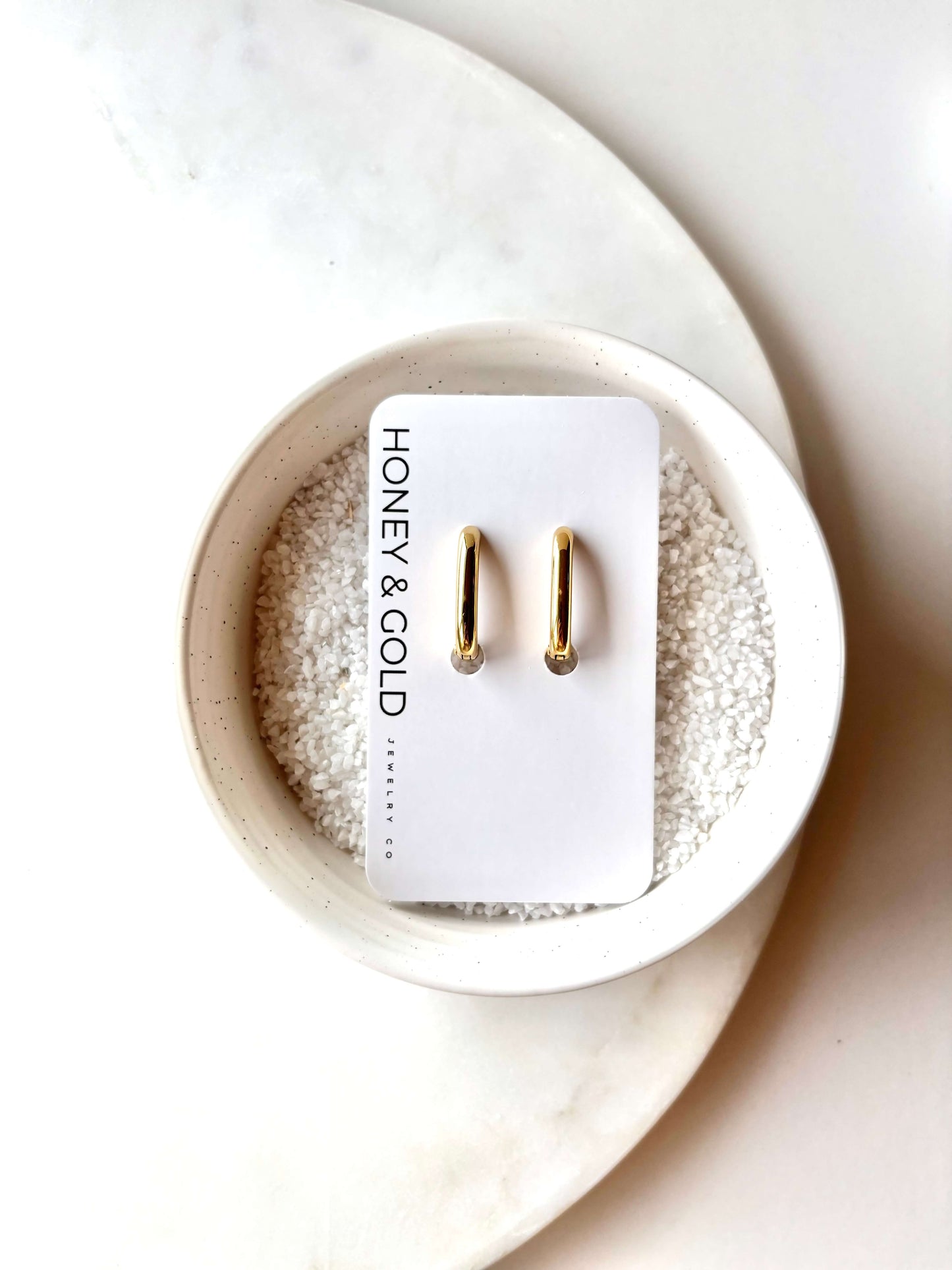EVERLY - Oval hoop earrings