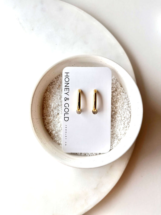 EVERLY - Oval hoop earrings