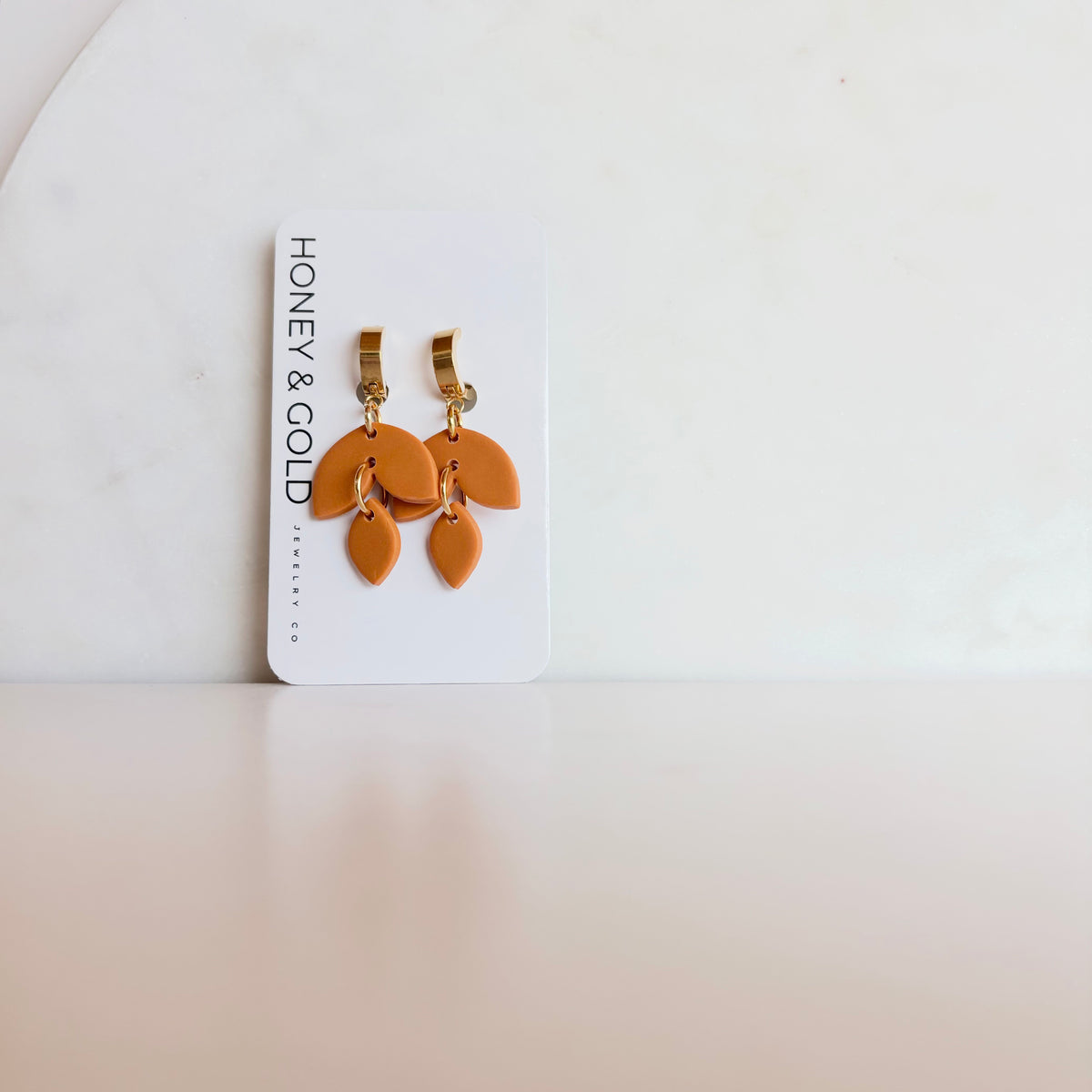 KIMBER: Drop-Style Earring | With Gold Huggie Accents